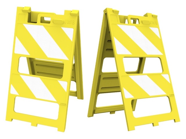 Cavalete Cet Amarelo Vazado Trânsito