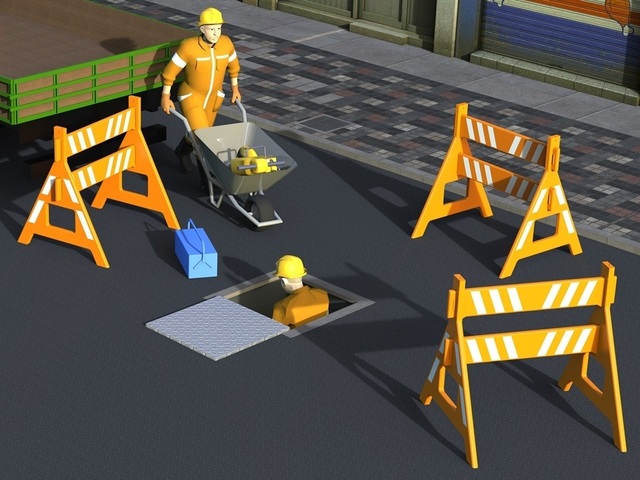 Cavalete de Sinalização Plástico Desmontável