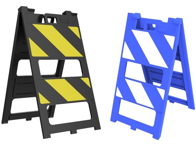 Cavalete em Pvc Sinalizador Dupla Face Refletivo