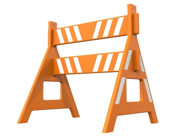 Cavalete Estacionamento Laranja Refletivo