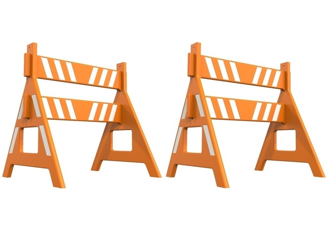 Cavalete para Sinalização Laranja Refletivo