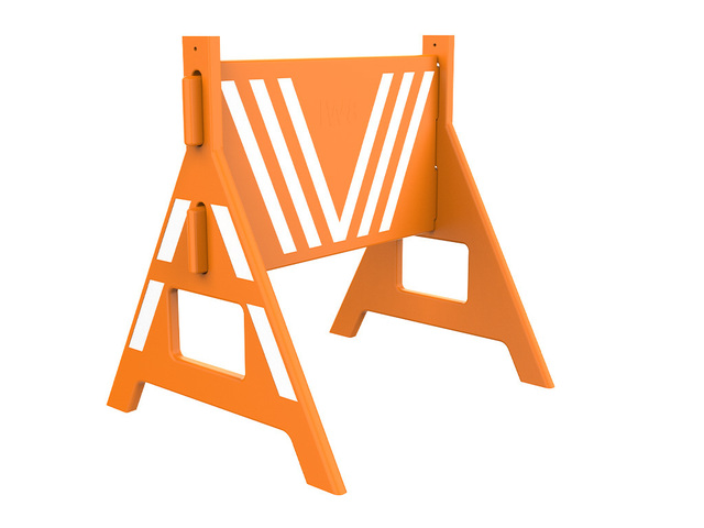 Cavalete Plástico Refletivo Desmontável Rua