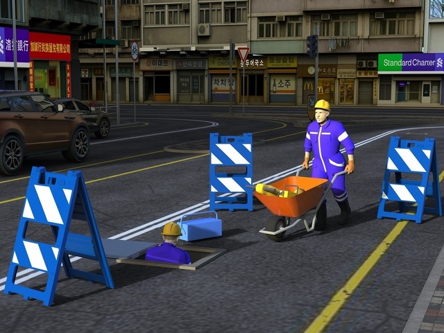 Cavalete Plástico Refletivo Sinalizador Dupla Face