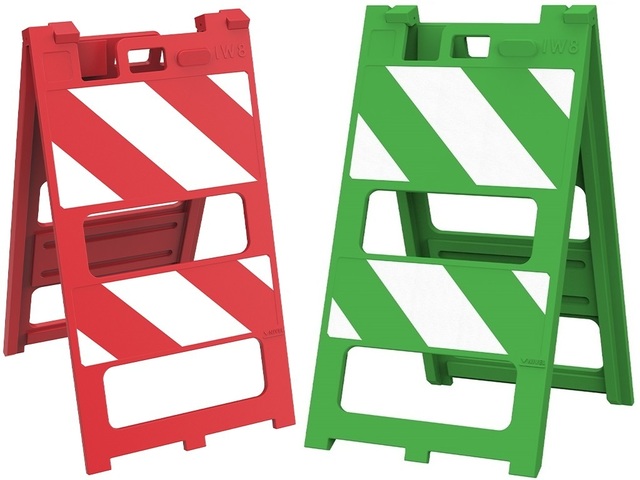 Cavalete Plástico Sinalizador Dupla Face Refletivo