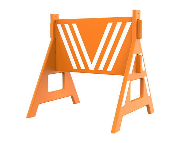 Cavalete Refletivo Plástico Desmontável Rua