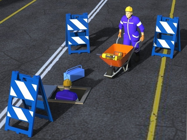 Cavalete Segurança Sinalizador Dupla Face Refletivo