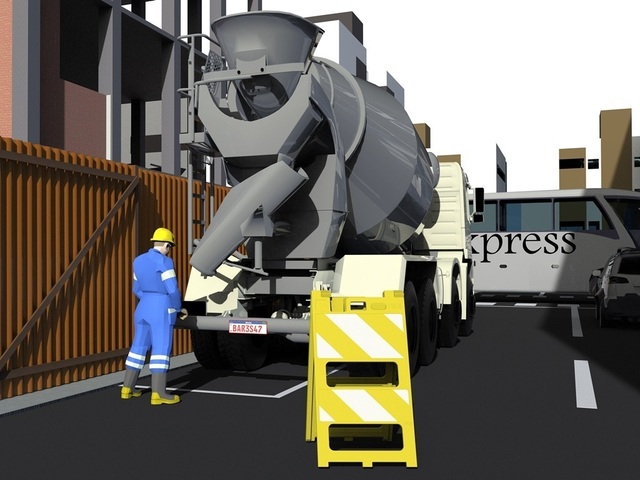 Cavalete Sinalização de Obra Amarelo Vazado Cet