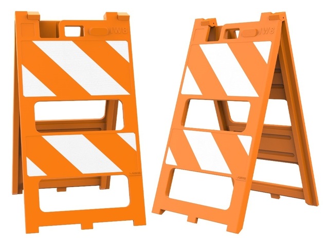 Cavalete Sinalização Plástico Laranja Pvc