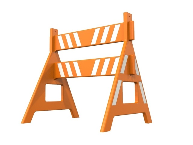 Cavalete Sinalização Trânsito Plástico Desmontável