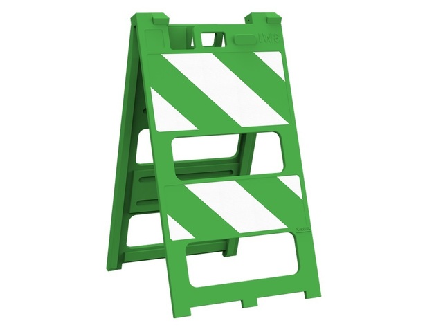 Cavalete Sinalização Zebrado Refletivo Dupla Face