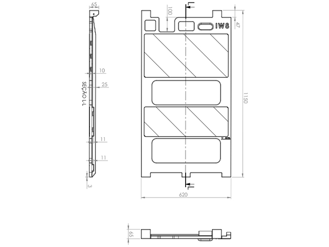 Cavaletes Epc Amarelo Vazado Cet Trânsito