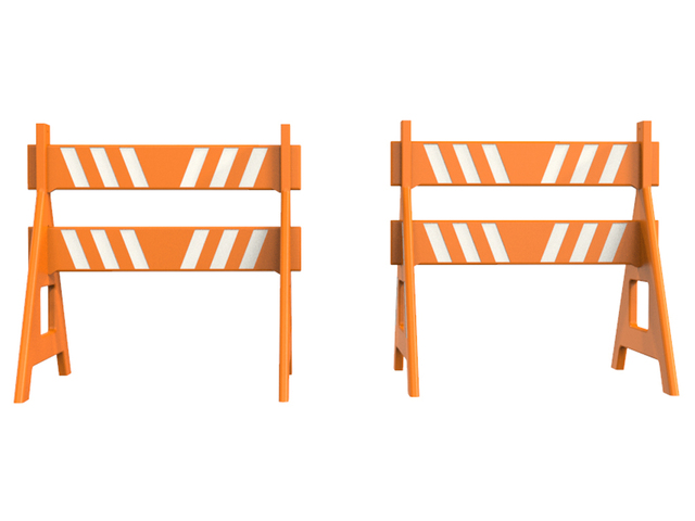 Cavaletes para Estacionamento Plástico Desmontável