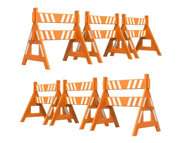 Cavaletes para Sinalização Plástico Desmontável