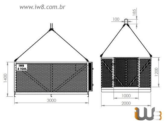 Cesto Aramado para Materiais