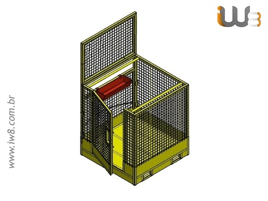 Cesto Gaiola para Empilhadeiras