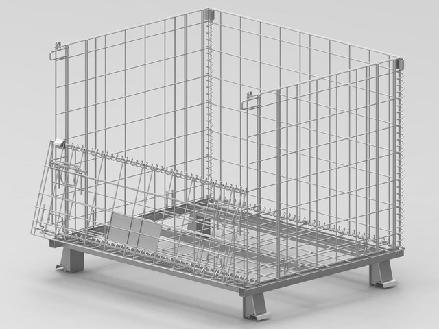 Cesto Metálico para Armazenagem Industrial Gaiola