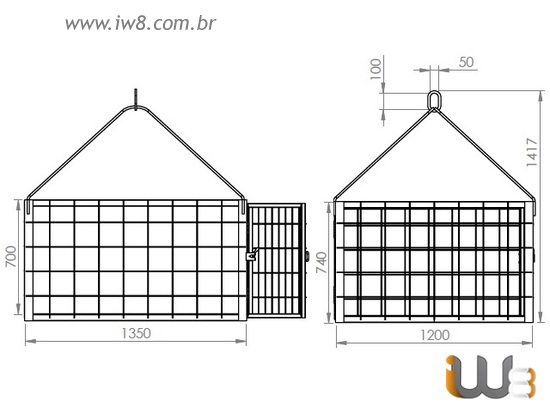 Cesto para Guincho de Coluna