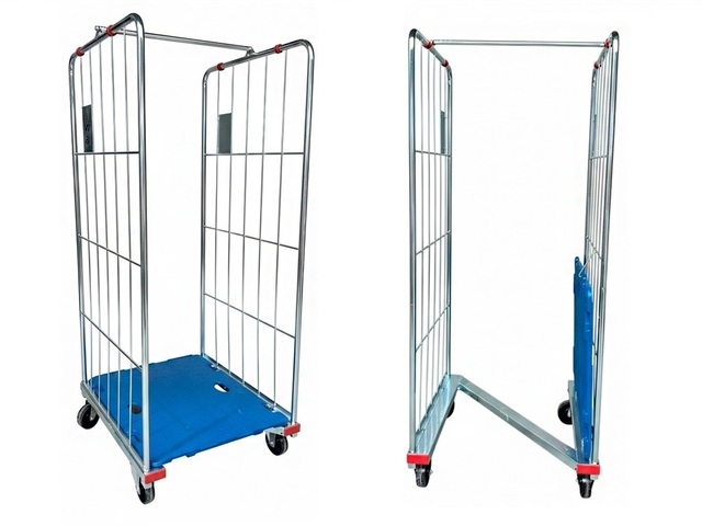 Cestos Aramados com rodas para Roupas Cabide