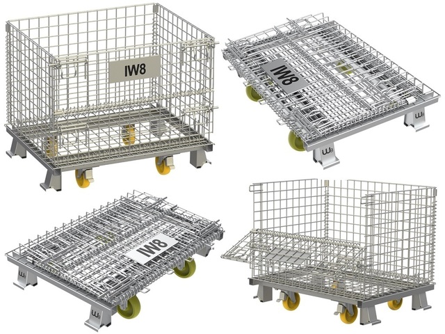 Cestos Aramados para Armazenagem com Rodas