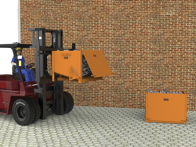 Container de Sucata para Empilhadeira