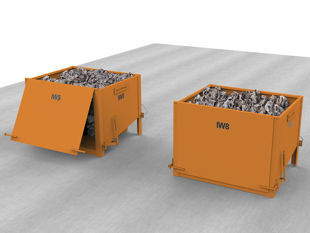 Contentores Metálicos Resíduos Industrial