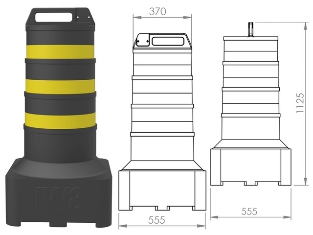 Delimitador de Tráfego Balizadores de Trânsito