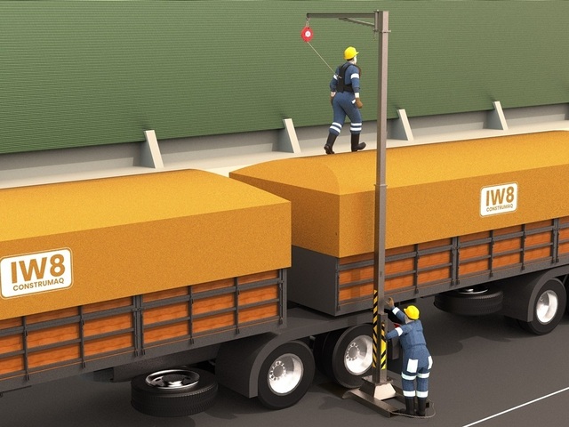 Desenlonamento de Caminhão Carga e Descarga Linha de Vida