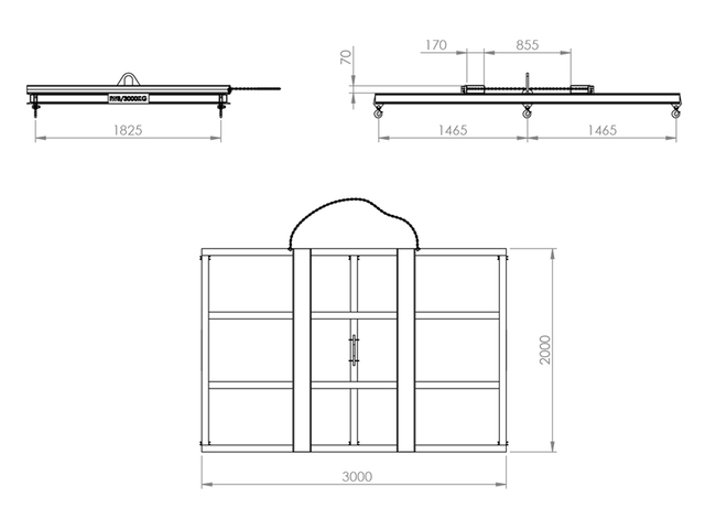 Dispositivo para Içamento de Carga 3x2m