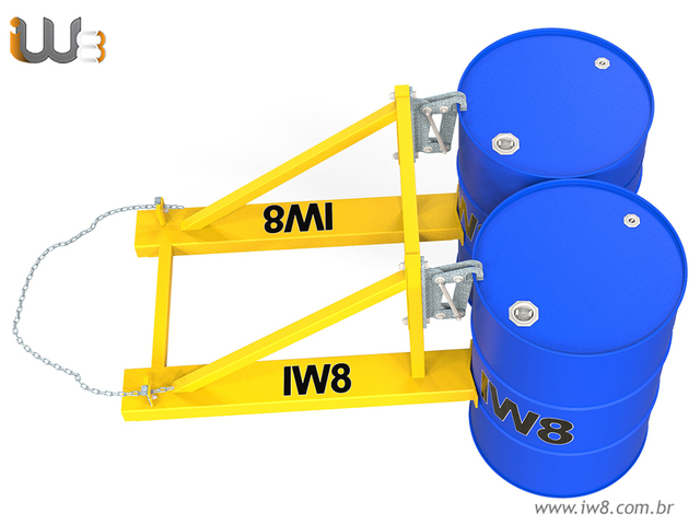 Dispositivo para Transporte de Tambor com Empilhadeira