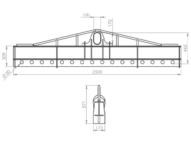 Equipamentos de Içamento 15ton 2,5m 16 Furos Olhal