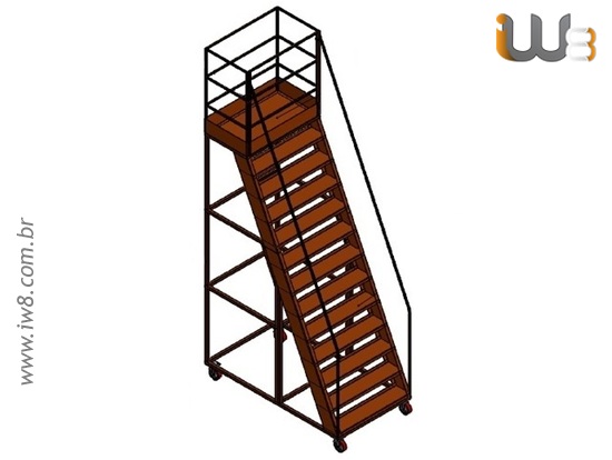 Escada Plataforma Industrial