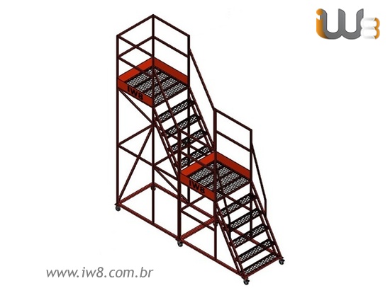 Escada Plataforma Móvel Almoxarifado