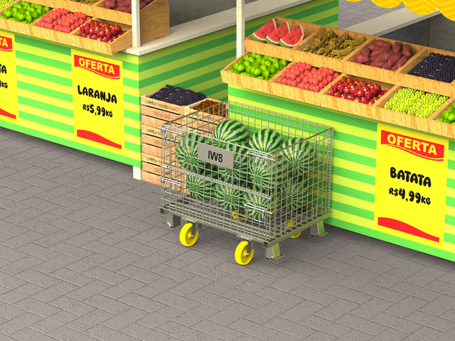 Fabrica de Gaiola para Frutas com Rodas