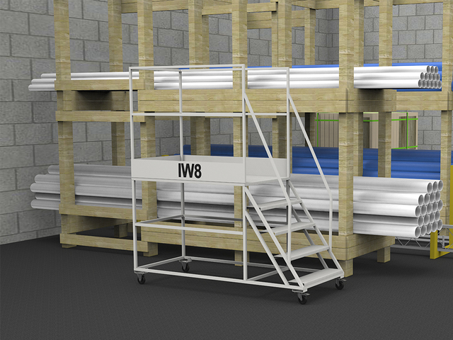 Fabricante de Escadas Plataforma 1,2m Rodas