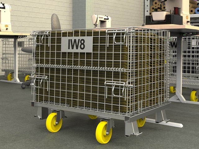 Gaiola Aramada com Rodas Transporte com Rodas