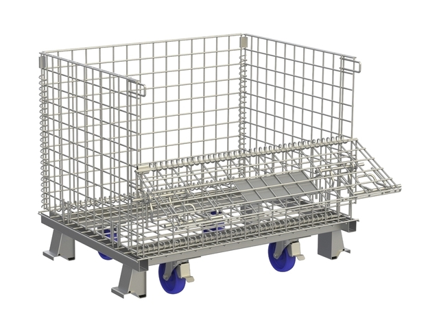 Gaiola Aramada Desmontáveis Transporte com Rodas