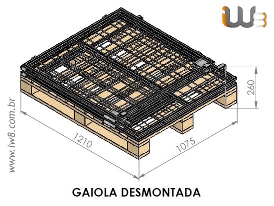 Gaiola Aramada Desmontável