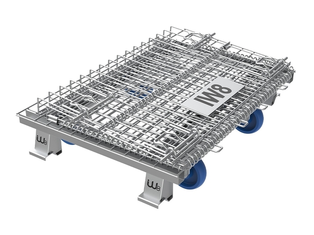 Gaiola Aramada Desmontável Transporte com Rodas