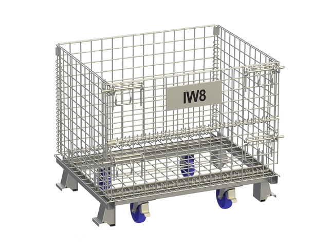 Gaiola Aramada para Armazenagem Transporte com Rodas