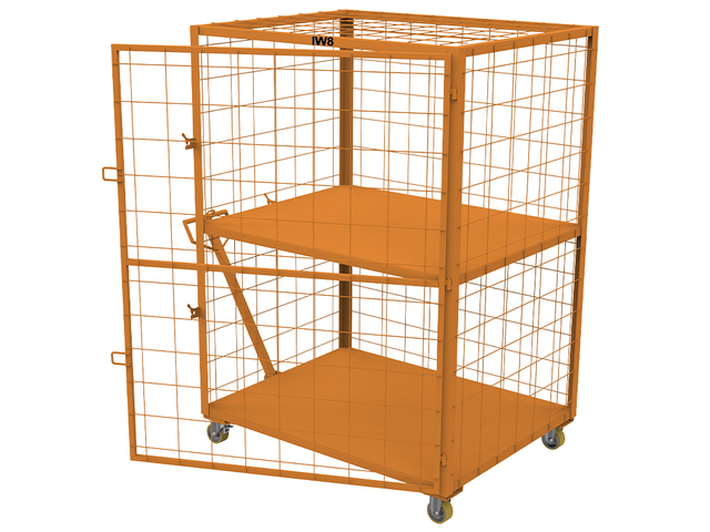Gaiola Aramada Rack Rodas Prateleira Puxador