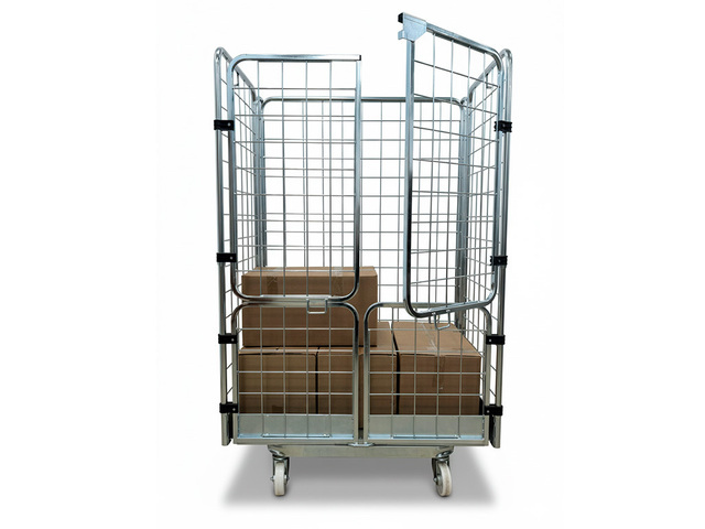 Gaiola Armazenamento Aramado com Rodas Transporte