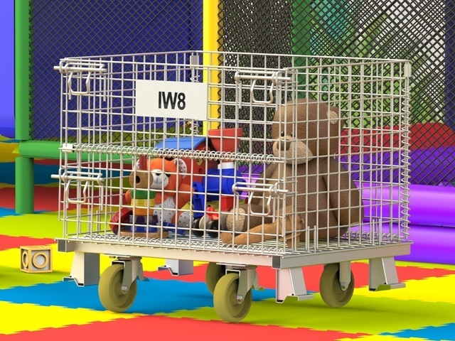 Gaiola com Rodinhas Dobrável Transporte Produtos