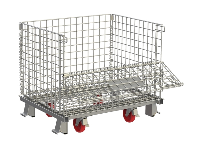 Gaiola com Rodízio Armazenamento Dobrável Produtos