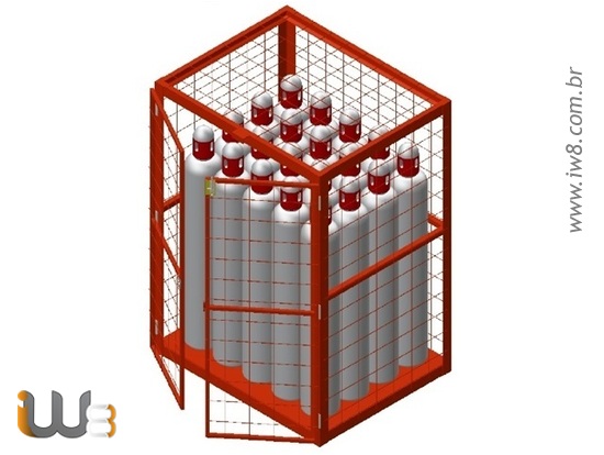 Gaiola de Armazenagem para 30 Cilindros