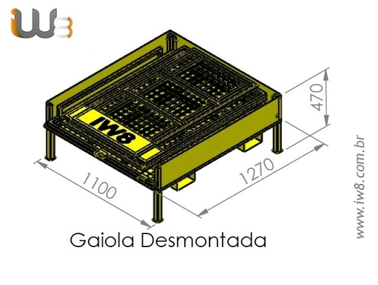 Gaiola de Empilhadeira pode Levantar Pessoas