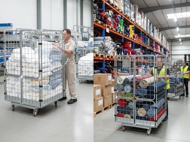 Gaiola de Ferro Industrial com Rodas Armazenagem