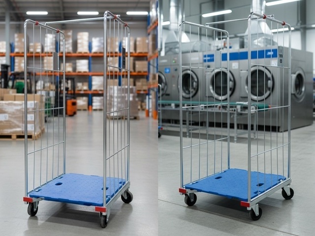 Gaiola de Metal com Rodas para Roupas Cabide