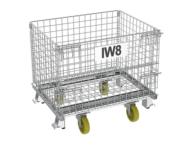 Gaiola Industrial Aramada Dobrável com Roda