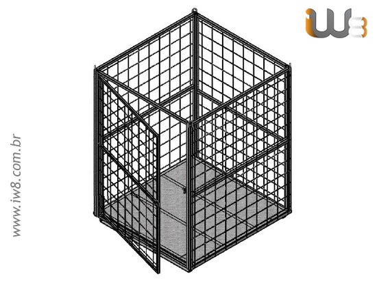 Gaiola Industrial Desmontável para Armazenamento