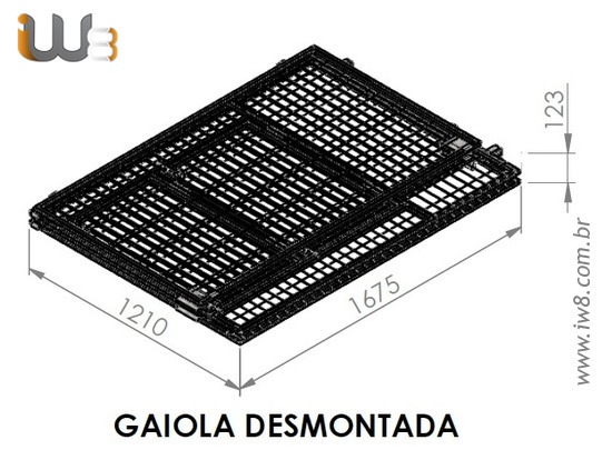 Gaiola Metálica Desmontável